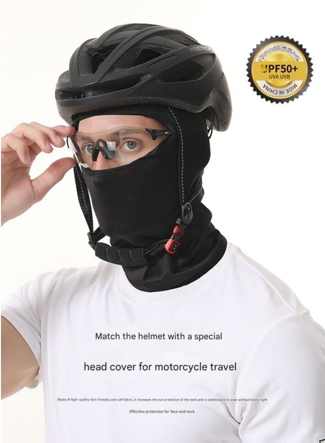 أكنزلмед قناع وجه كامل منفذ للهواء للزلاجة والدراجات النارية والجري وحماية من الأشعة فوق البنفسجية – خفيف الوزن ودائم الصلاحية، قناع حماية من الشمس للزلاجة униسекс مضاد للغبار لدراجات النارية - Image 4